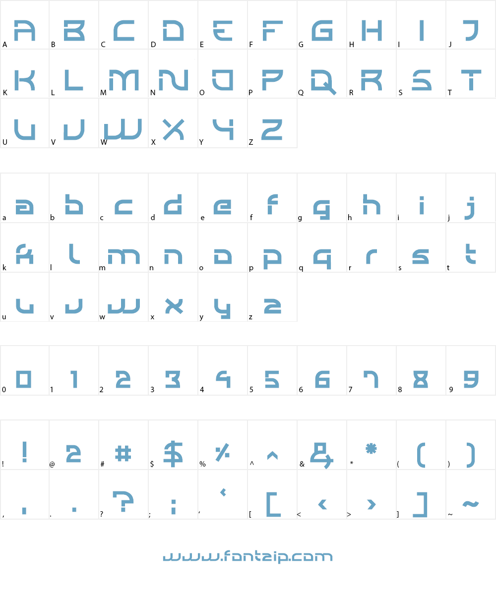Individigital Font Character